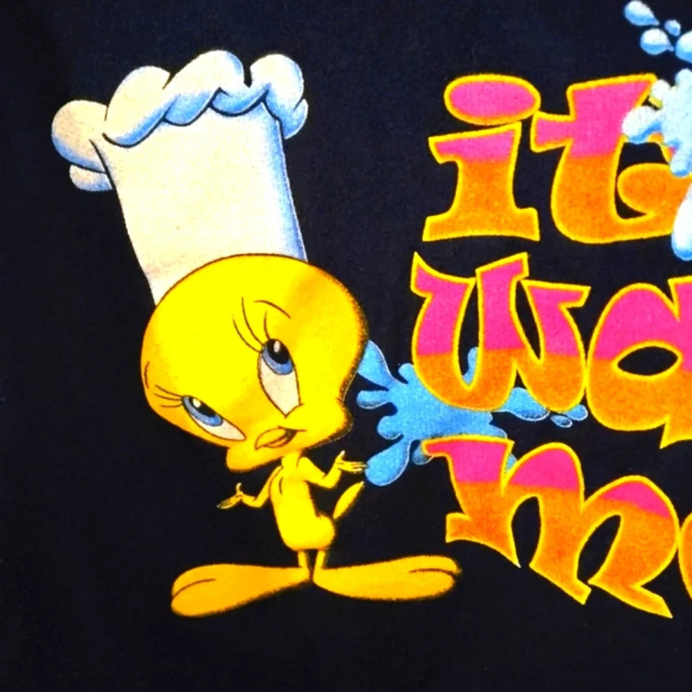 Vintage 1999 Disney Looney Tunes Sweatshirt Tweety and Sylvester Women Size XXL